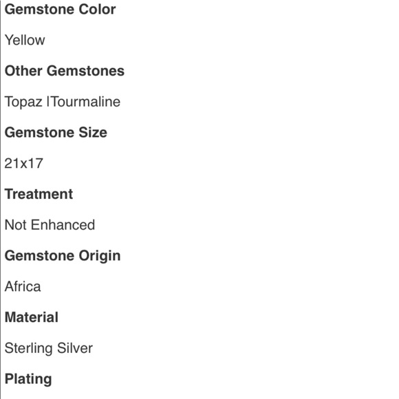 Magnificent,  Large AA+ Genuine Citrine & Tourmaline  Ring - Picture 13 of 13